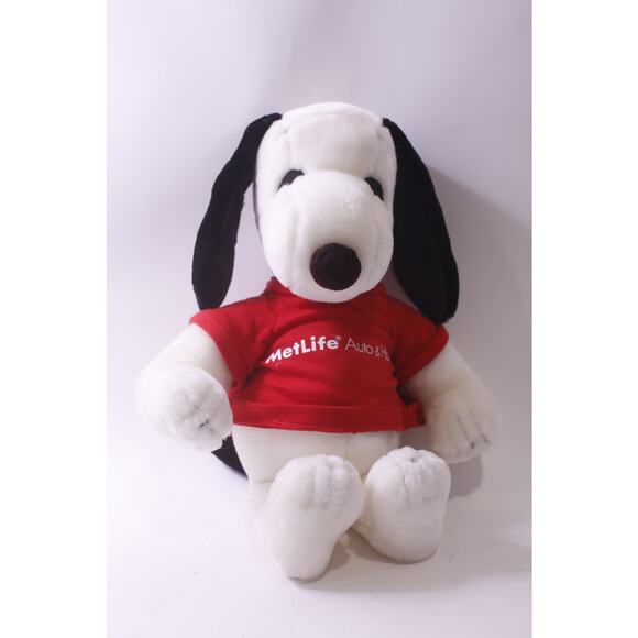 Snoopy in Red Shirt, Medium Plush, Dog, Vintage, Stuffed Animal, ~ 250622-WH 349 - Picture 2 of 4